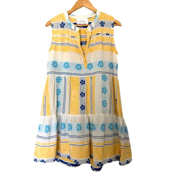 Kasia Dresses & Skirts - Kasia Anthropologie Boho Tiered Mini Dress Size M Sleeveless Cotton Resort